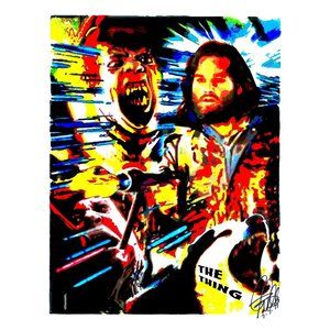 The Thing John Carpenter Kurt Russell Horror Film Poster Print Wall Art 18x24